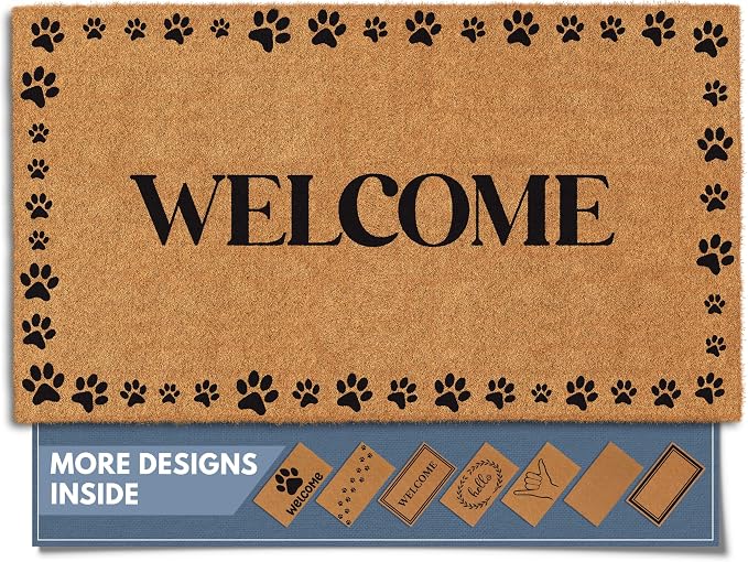 Barnyard Designs Natural Coco Coir Non-Slip Doormat | Heavy-Duty Welcome Mat by BarnyardDesigns