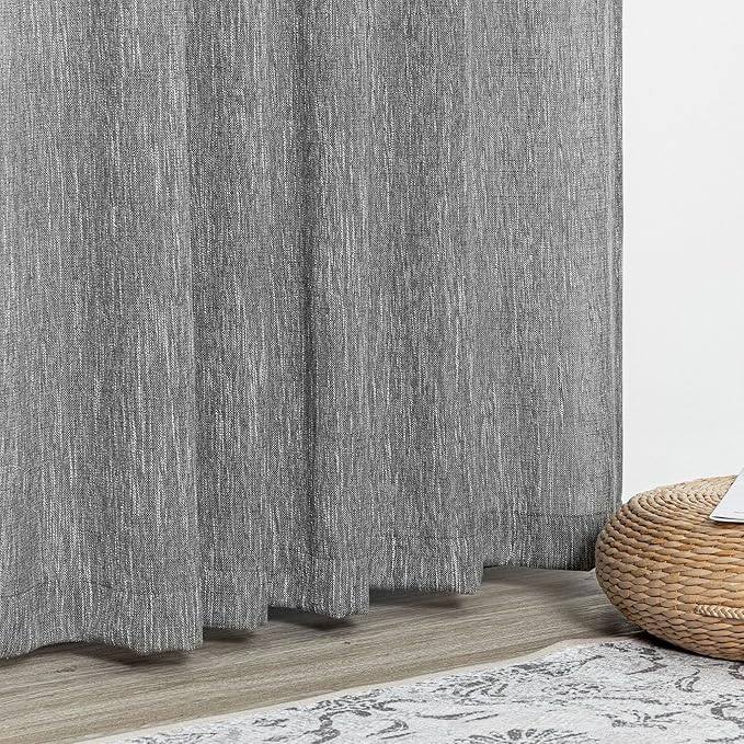 MYSKY HOME Living Room Curtains 2 Panels Boho Semi Sheers Long Drapes Light - Image 5