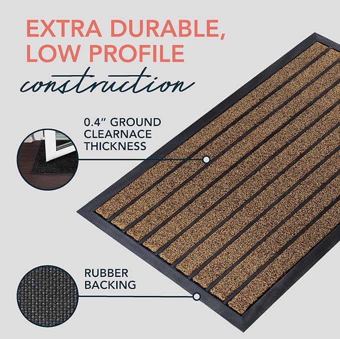ubdyo Extra Durable Door Mat Outside Entrance | Stain Fade Resistant, Dirt - Image 4