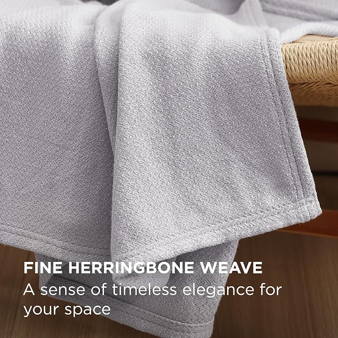 Bedsure GentleSoft 100% Cotton Large Blanket Oversized King - Image 3