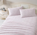 Laura Ashley - Flannel Sheets Full Size, Anti-Pilling & Wrinkle Resistant Cotton, Touchably Soft for All-Season Comfort - Bed Sheets with Matching Pillowcases & Fitted Sheet (Paisley Prance Pink)