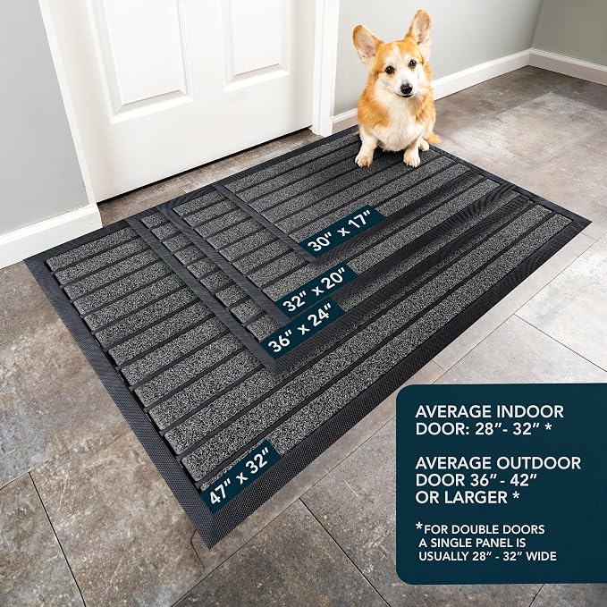 ubdyo Extra Durable Door Mat Outside Entrance | Dirt Trapping, Non-Slip Backing - Image 3