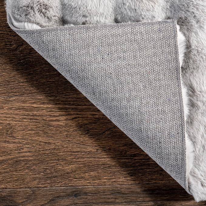 nuLOOM Jeni Silver Checkered Washable Area Rug - Image 5