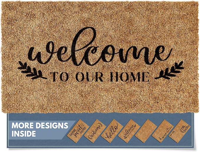 Barnyard Designs Front Door Welcome Mat | Printed Polyester Outdoor Rug by BarnyardDesigns