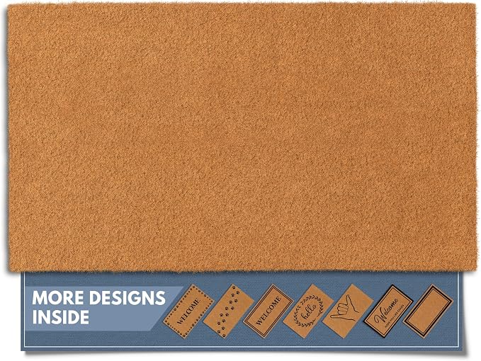 Barnyard Designs Natural Coco Coir Non-Slip Doormat | Heavy-Duty Welcome Mat by BarnyardDesigns