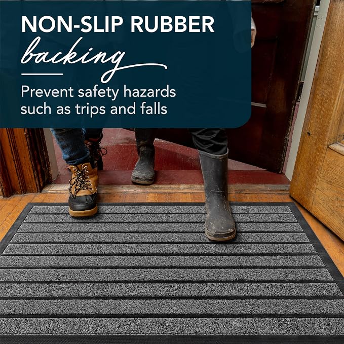 ubdyo Extra Durable Door Mat Outside Entrance | Dirt Trapping, Non-Slip Backing - Image 6