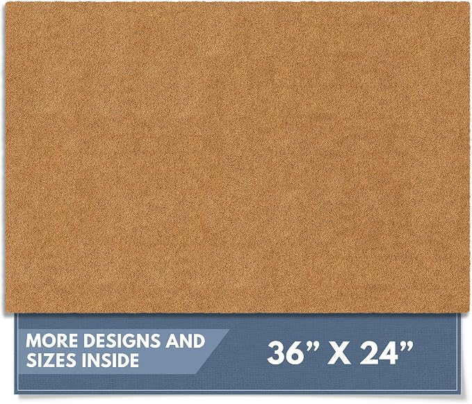 Barnyard Designs Natural Coco Coir Non-Slip Doormat | Heavy-Duty Welcome Mat by BarnyardDesigns