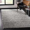 SAFAVIEH Arizona Shag Collection Area Rug - 3'2" Square, Brown & Ivory, Moroccan Design, Non-Shedding & Easy Care, 1.6-inch Thick Ideal for High Traffic Areas in Living Room, Bedroom (ASG741B)