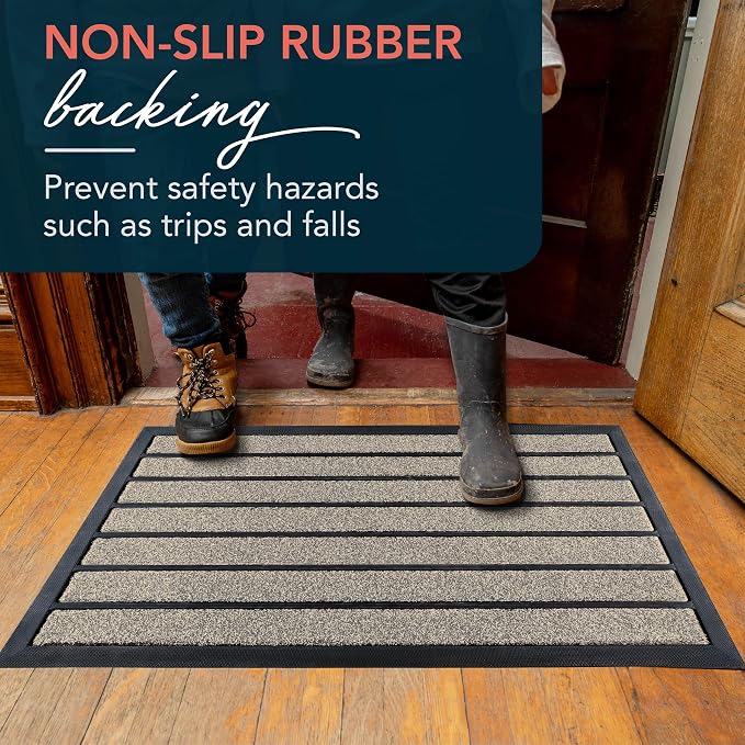 ubdyo Extra Durable Door Mat Outside Entrance | Dirt Trapping, Non-Slip Backing - Image 5