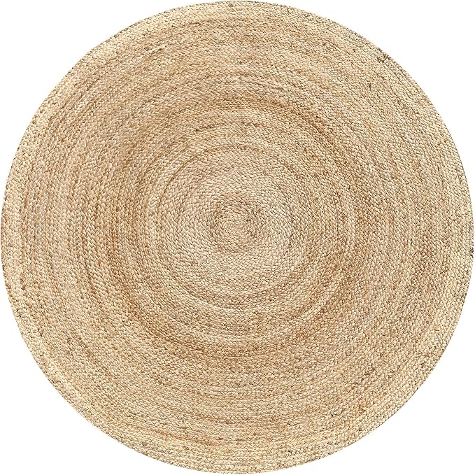 Hausattire Jute Braided Round Rug, 6 ft | 100% natural jute, hand woven - Image 3