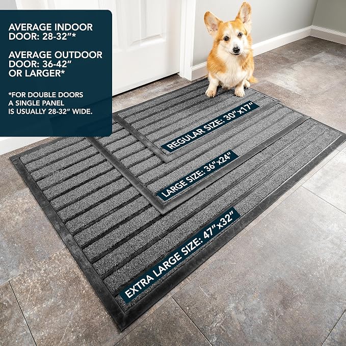 ubdyo Extra Durable Door Mat Outside Entrance | Dirt Trapping, Non-Slip Backing - Image 3