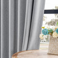 Joydeco Faux Linen Blackout Curtains by JOYDECO