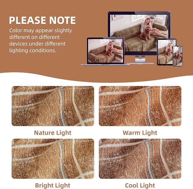 Couch Cover for Dogs Washable Sofa Cover, Sectional Couch Covers, Sofa Covers - Image 7