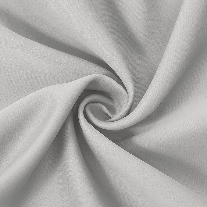 Light Grey Blackout Curtains 34 x 63 Inch Length/Set of 2 Curtain - Image 5