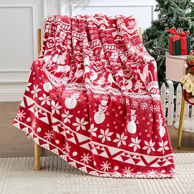 Edenleaf Christmas Blanket Soft Cozy Fleece Throws - Image 5