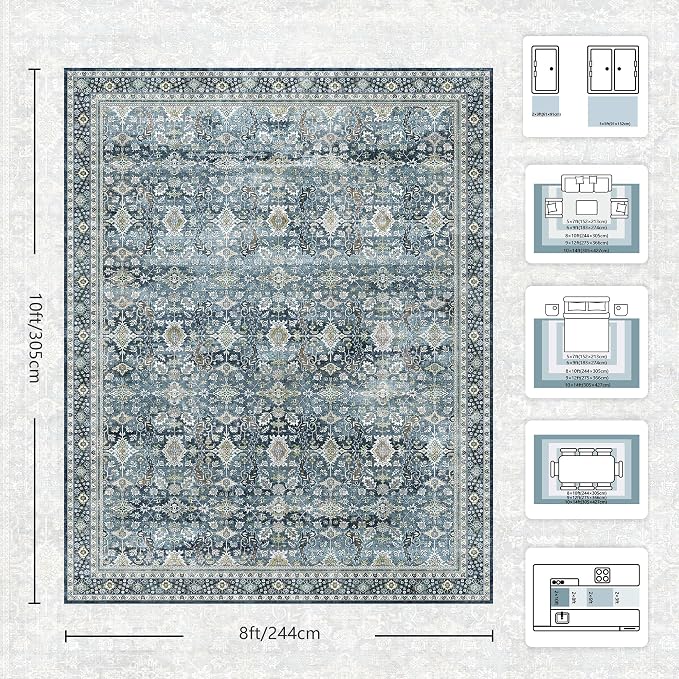 8x10 Area Rugs for Living Room - Image 2