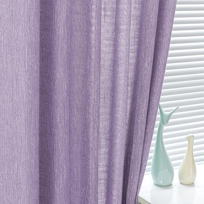 MYSKY HOME Boho Curtains 90 Inch Long Farmhouse Living Room Curtain Drapes - Image 4