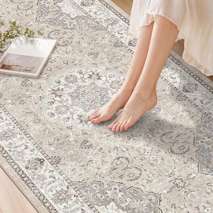 Washable Hallway 3x4 Floor Mats: Farmhouse Non-Slip Kitchen Sink Area Rug - Image 7