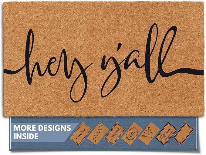 Barnyard Designs Natural Coco Coir Non-Slip Doormat | Heavy-Duty Welcome Mat by BarnyardDesigns