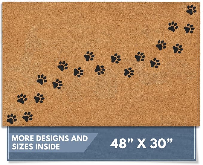 Barnyard Designs Natural Coco Coir Non-Slip Doormat | Heavy-Duty Welcome Mat by BarnyardDesigns