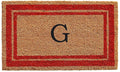 Calloway Mills 153032436G Red Border 24" x 36" Monogram Doormat by Callowaymills