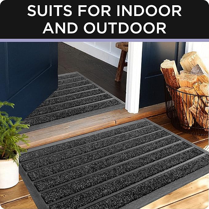 ubdyo Extra Durable Door Mat Outside Entrance | Dirt Trapping, Non-Slip Backing - Image 8